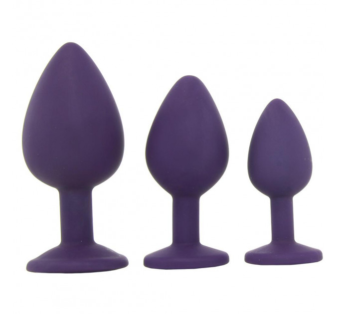 Набор анальных пробок 3 шт Rianne S Booty Plug PURPLE