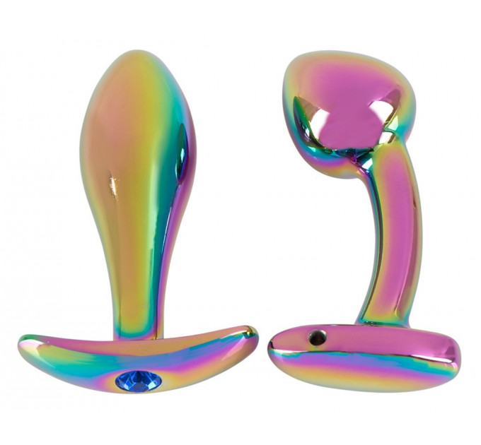 Набор металлических радужных анальных пробок Anos Metal Butt Plug Set, 2 шт.
