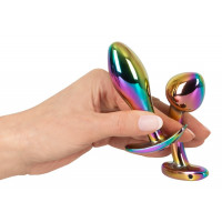 Набор металлических радужных анальных пробок Anos Metal Butt Plug Set, 2 шт.