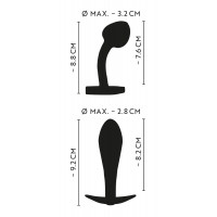 Набор металлических радужных анальных пробок Anos Metal Butt Plug Set, 2 шт.
