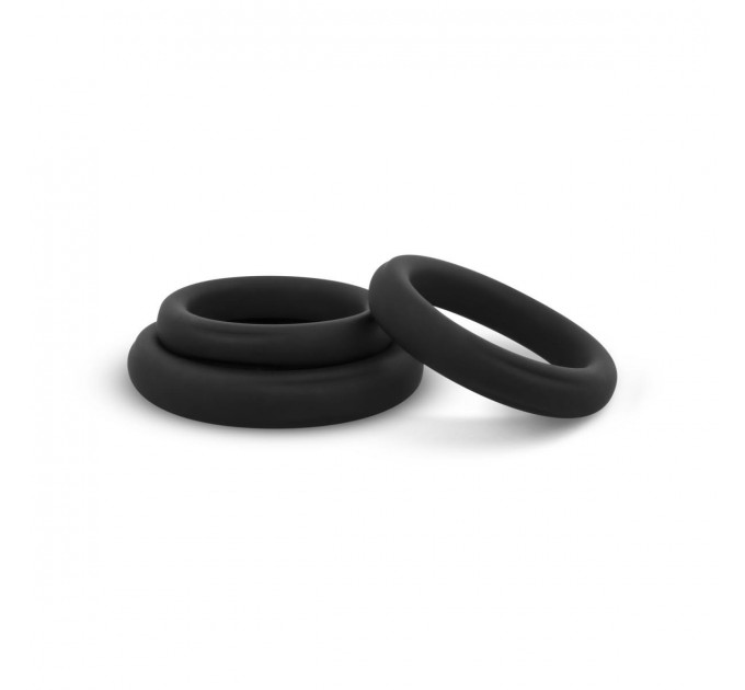 Набор из 3х силиконовых эрекционных колец Siliconen Set Cockringen