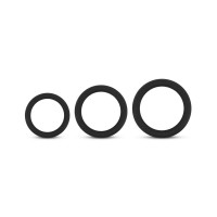 Набор из 3х силиконовых эрекционных колец Siliconen Set Cockringen