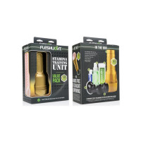 Набор из мастурбатора и средств гигиены Fleshlight Stamina Training Unit (STU) Value Pack (Lady)