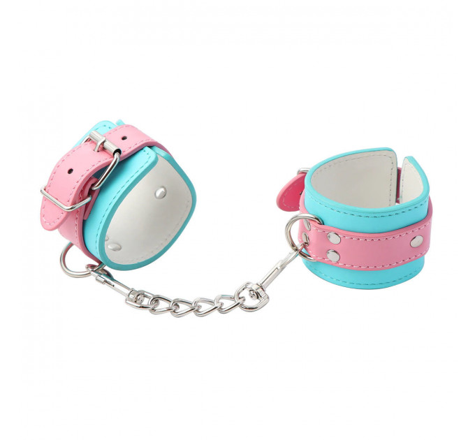 Наручники DS Fetish Handcuffs blue/pink