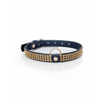 Ошейник Collar with crystals 2 cm gold