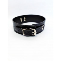 Ошейник с поводком DS Fetish Collar with leash black
