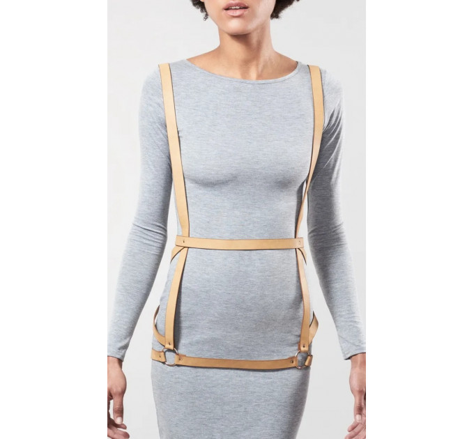 Портупея женская Arrow Dress Harness бежевая, One Size