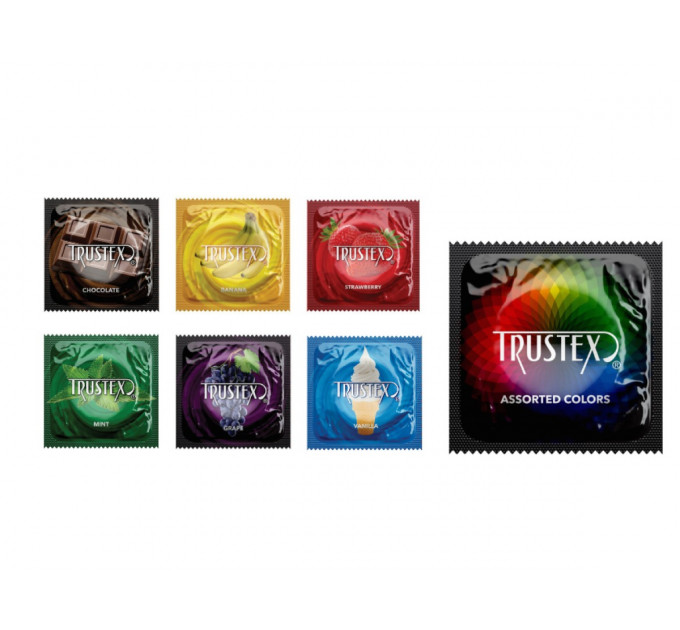 Презерватив Trustex Vanilla Lubricated с ароматом и вкусом ванили (цена за 1 шт.)
