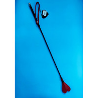 Стек DS Fetish Crop heart red leather