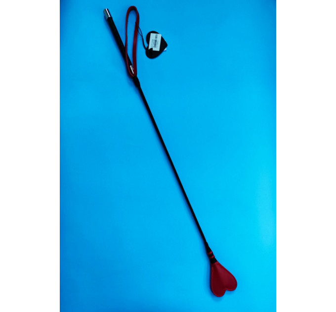 Стек DS Fetish Crop heart red leather