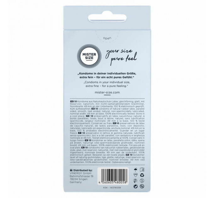 Презервативи Mister Size 69mm pack of 10