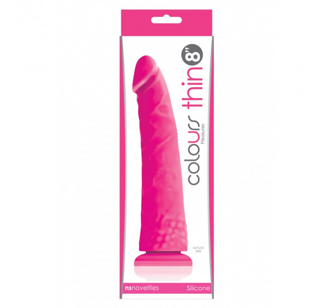 Силиконовый реалистичный фаллоимитатор NS Novelties Colors Pleasures розовый