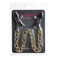 Затискачі на соски Lucky Bay Nipple play з довгим золотистим ланцюжком