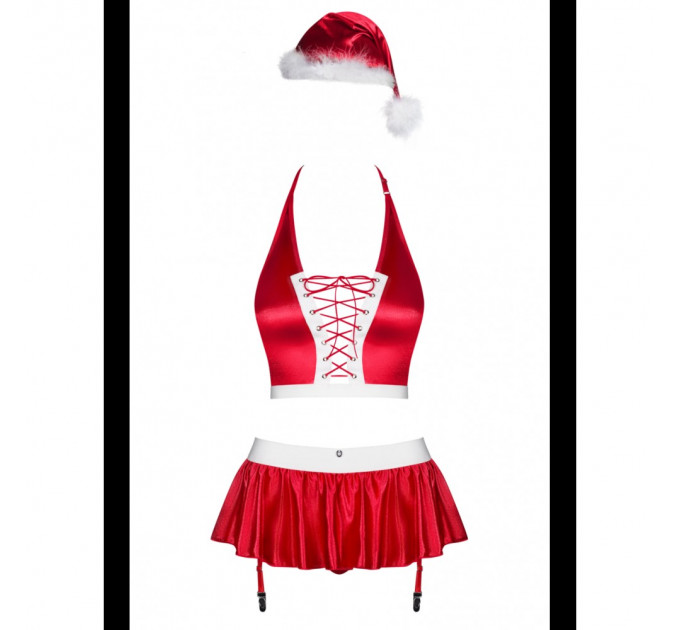 Костюм Миссис Клаус Obsessive Ms Claus Red/White S\M