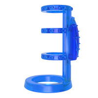 Насадка з вібрацією Chisa Get Lock Vibrating Cock Cage та ерекційними кільцями, синя