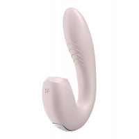 Подвійний смарт вібратор із вакуумною стимуляцією клітора Satisfyer Sunray Connect App Pink