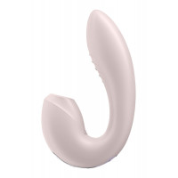 Подвійний смарт вібратор із вакуумною стимуляцією клітора Satisfyer Sunray Connect App Pink
