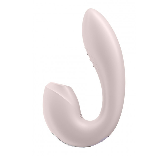 Подвійний смарт вібратор із вакуумною стимуляцією клітора Satisfyer Sunray Connect App Pink