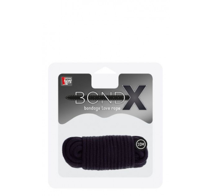 Веревка для бондажа BONDX LOVE ROPE - 10M, BLACK