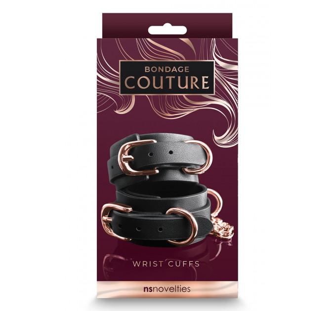Наручники NS Novelties BONDAGE COUTURE WRIST CUFFS BLACK