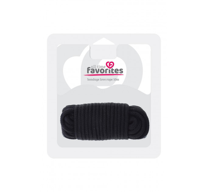 Веревка для бондажа BONDX LOVE ROPE - 10M, BLACK