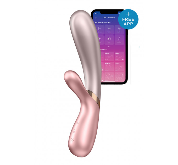 Двойной смарт вибратор с функцией нагрева Satisfyer Hot Lover Pink