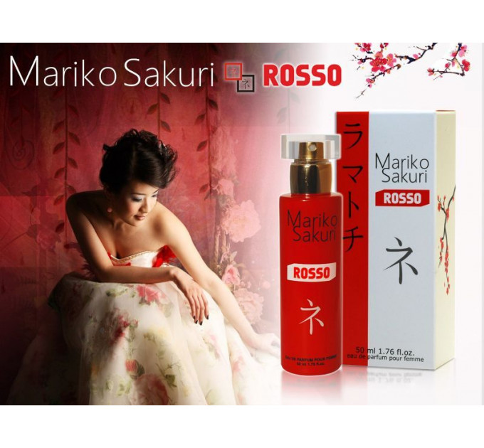 Духи з феромонами жіночі Aurora Mariko SAKURI ROSSO, 50 мл