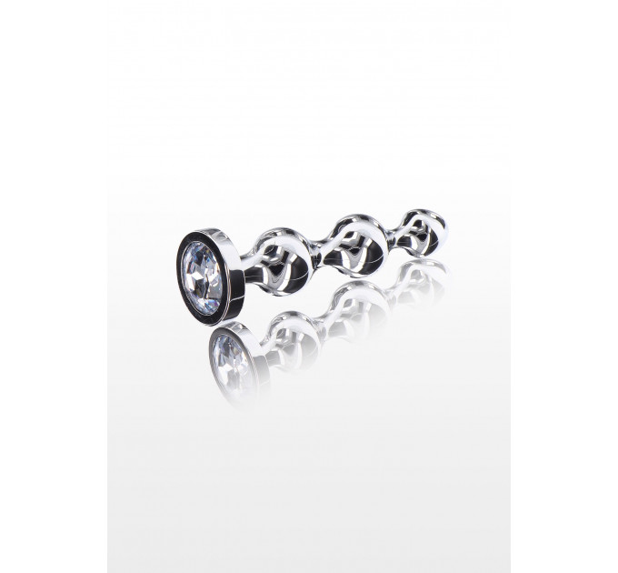 Анальна ялинка металева із кристалом Toy Joy Diamond Star Beads, Small