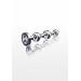 Анальна ялинка металева із кристалом Toy Joy Diamond Star Beads, Small