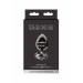 Анальная металлическая пробка M с черным камнем Butt Plug With Diamond Jewel Taboom