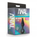 Анальний плаг із кільцем-стопером Anal Adventures Platinum Silicone чорний, 11.4 х 3.1 см