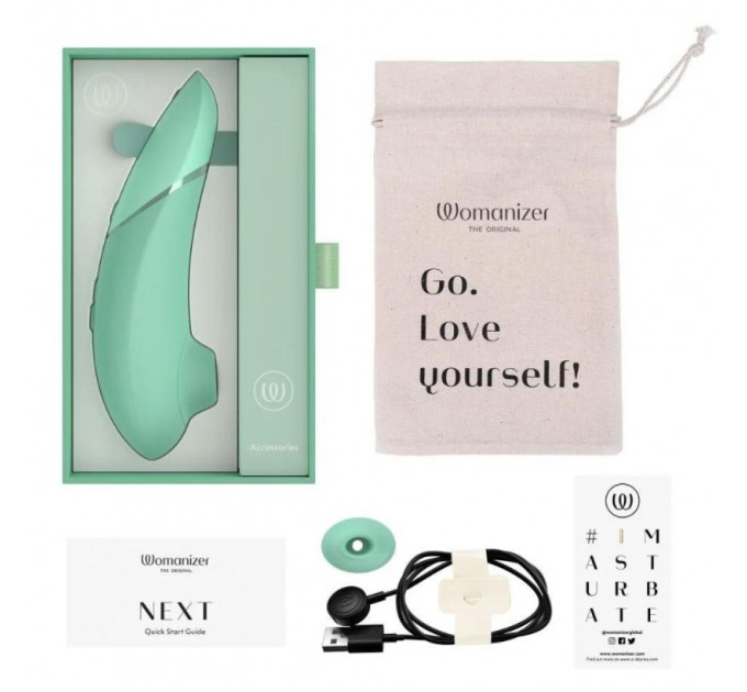 Бесконтактный вакуумный клиторальный стимулятор Womanizer Next Sage, зеленый