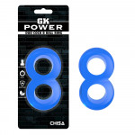 Ерекційне кільце вісімка Chisa GK Power, синє