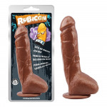 Фаллоимитатор на присоске Chisa Rubicon Brunet Trick Penis, коричневый, 23*4.5 см