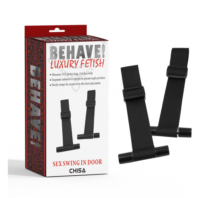 Фиксаторы на двери Chisa Behave! Sex Swing In Door, черные