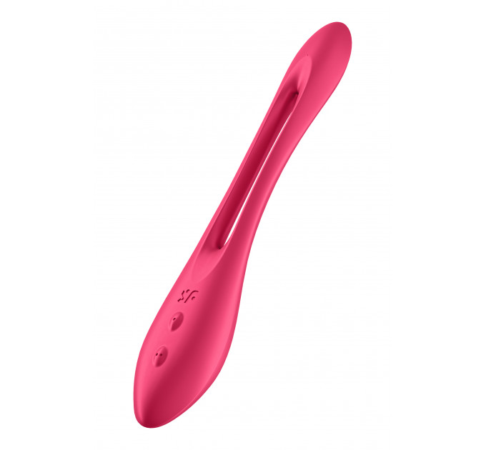 Універсальний вібратор (ерекційне кільце), що гнеться SATISFYER ELASTIC JOY RED