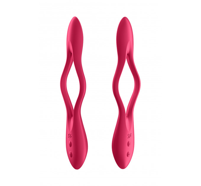 Універсальний вібратор (ерекційне кільце), що гнеться SATISFYER ELASTIC JOY RED