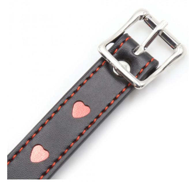 Кляп DS Fetish Mouth gag heart red/black