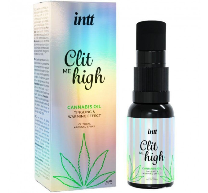 Клиторальные капли с сужающим и согревающим эффектом Intt Clit me High Cannabis, 15 мл