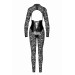 Комбинезон кружевной Enigma F299 Noir Handmade, с молнией, черный, размер M