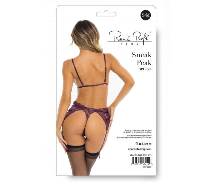 Комплект белья SNEAK PEAK 3PC SET PURPLE, S/M