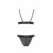Комплект белья в сеточку GLAMISS SET black S/M - Passion