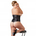 Корсет Cottelli Curves Underbust на крючках и шнуровке, черный, 3XL