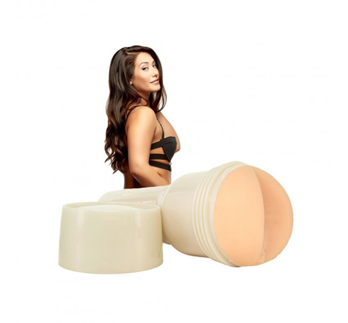 Мастурбатор анус в колбе Fleshlight Eva Lovia киберкожа, бежевый
