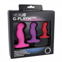 Набір анальних вібромасажерів із силікону Nexus, 3 шт.