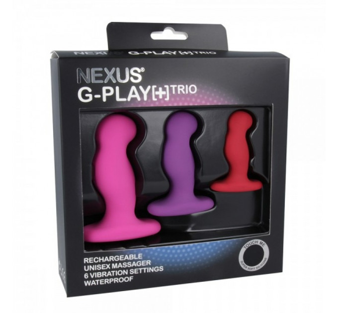 Набор анальных вибромассажеров из силикона Nexus, 3 шт