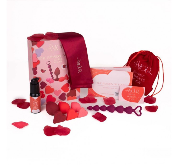 Набір для анального тренування Dream Toys Amour The Passion Of Love з намистинами та аксесуарами