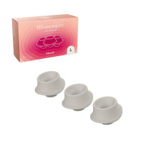 Змінні насадки Womanizer Premium, Eco, Classic, Liberty, Starlet 2, сірий, розмір L
