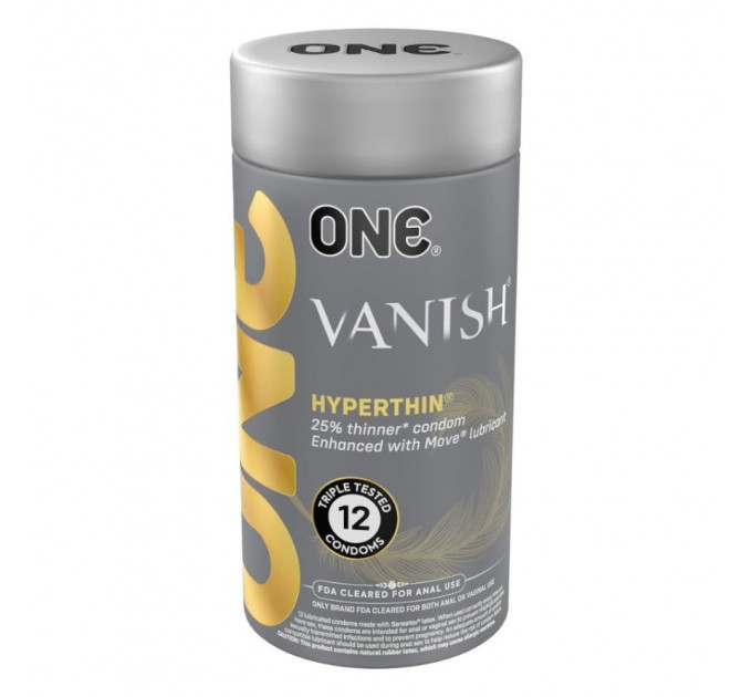 Набор супертонких презервативов ONE Vanish (цена за упаковку 12 шт)