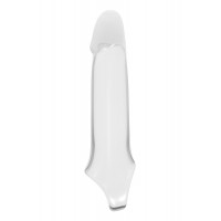 Насадка на пенис Dreamtoys Ramrod с кольцом для мошонки, прозрачная